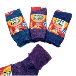 36 Units of Women's Heat Retainer Thermal Socks - Womens Thermal Socks