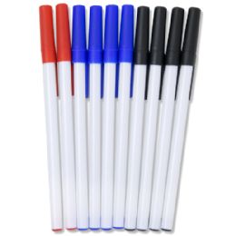24 Wholesale Bulk 10 Pack Of Pens