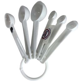 12 Pieces Plastic Measuring Spoons 6 Astd Sizes - Measuring Cups and Spoons