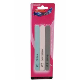 120 Pieces Nail File 3 Pieces - Manicure and Pedicure Items