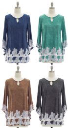 24 Pieces Women's Bell Sleeve Top - Womens Fashion Tops