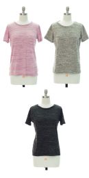 18 Wholesale Women's Short Sleeve Knit Tee