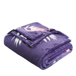 24 Pieces Navy Flamingo Folded Throw Size 50x60 - Fleece & Sherpa Blankets