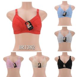 72 Wholesale Women's Soft Bras Assorted Colors And Sizes
