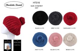 60 Pieces Slouch Pom Pom Winter Beanie - Fashion Winter Hats