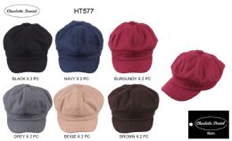 48 Pieces Felt Newsboy Cap - Fashion Winter Hats