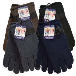 36 Units of Winter Fleece Glove Men hd - Fleece Gloves