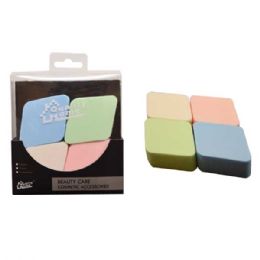 48 Wholesale 4 Pack Cosmetic Make Up Sponge