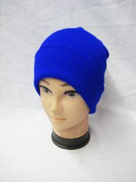 36 Wholesale Solid Royal Blue Winter Beanie Hat