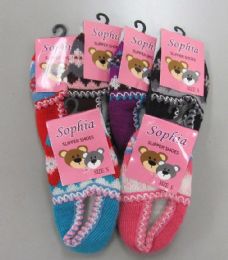 60 Wholesale Girls Knit Slippers Booties