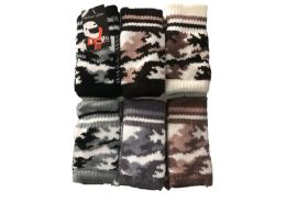 72 Wholesale Boys Fingerless Glove With Camo Design