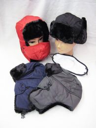 36 Pieces Mens Faux Fur Winter Pilot Hat - Winter Helmet Hats