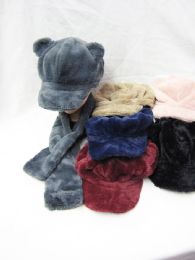 36 Wholesale Ladies Fashion Winter Cap And Scarf Set