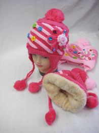 36 Pairs Girls Warm Winter Beanie Hat - Junior / Kids Winter Hats