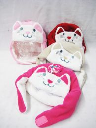 36 Pairs Baby Girl Warm Winter Beanie Cat Hat - Junior / Kids Winter Hats