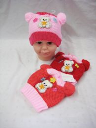 36 Pairs Baby Girls Winter Warm Bear Beanie Hat - Junior / Kids Winter Hats