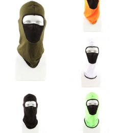 72 Wholesale Adult Winter Ski Mask Assorted Colors
