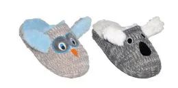 36 Wholesale Children's Soft Plush Animal Slippers