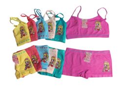 144 Wholesale Girls Seamless Bra & Boxer Set