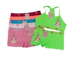 144 Wholesale Girls Seamless Bra + Boxer Set