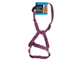 36 Wholesale Fashion Pink Adjustable Nylon Dog Harness
