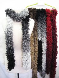 24 Wholesale Womens Fashion Knit Winter Scarf