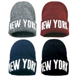 36 Pieces New York Winter Beanie Hat - Winter Beanie Hats