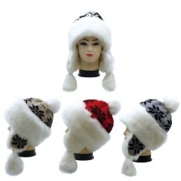 12 Pieces Winter Fashion Fur Hat - Winter Helmet Hats