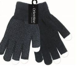 96 Pairs Winter Touch Gloves In Black - Conductive Texting Gloves