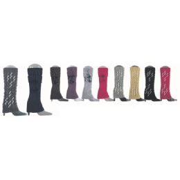 24 Wholesale Womens Leg Warmers Assorted Styles