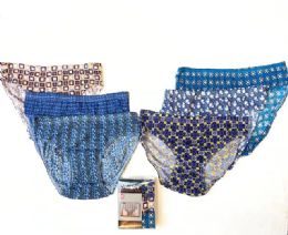 72 Wholesale Mens Cotton Brief With Print