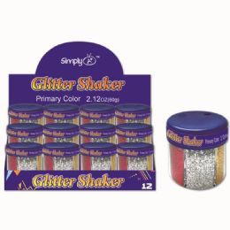 96 Wholesale Six Color Glitter Shaker
