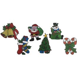 120 Pieces Xmas Gel Window Cling - Christmas Decorations