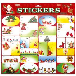 120 Pieces Xmas Stickers - Christmas Novelties