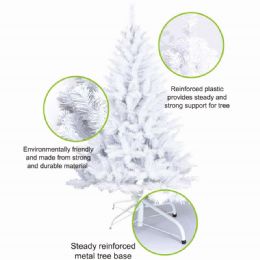 5 Pieces Five Foot Xmas Tree White - Christmas Ornament