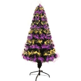 2 Pieces Five Foot Xmas Optical Fiber Tree - Christmas Ornament