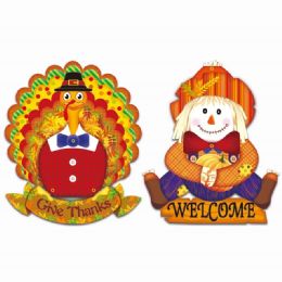 96 Pieces Thanksgiving Hanging Jointed Cutout - Thanksgiving