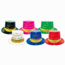 144 Pieces Happy New Year Top Hat - New Years
