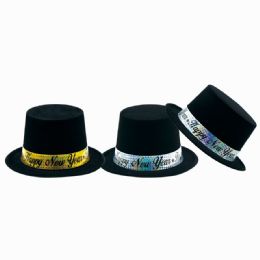 144 Pieces New Year Top Hat - New Years