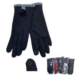 48 Wholesale Women's PlusH-Lined Touch Screen Gloves