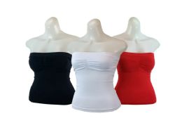 84 Pieces Ladies Seamless Camisole With Padding - Womens Camisoles & Tank Tops