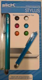 60 Bulk 6 Color Interchangeable Tips Slick Stylus Pen