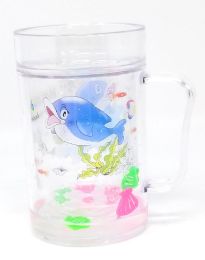 72 Wholesale Printed Sea Life WateR-Filled Children's Plastic Cup