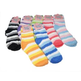 144 of Winter Super Soft Warm Women Soft & Cozy Fuzzy Socks - Size 9-11