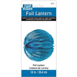 72 Wholesale Foil Lantern Blue