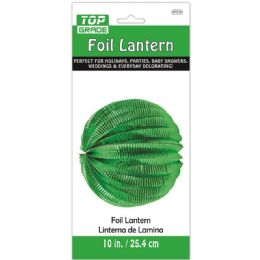 72 Wholesale Foil Lantern Green
