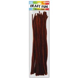 144 Pieces Forty Count Tinsel Stems Dark Coffee - Craft Stems