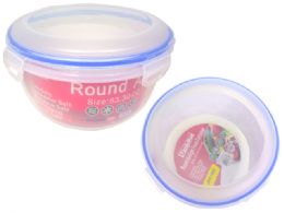 24 Wholesale Round Airtight Food Container