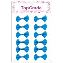 144 Pieces Satin Bow Baby Blue - Arts & Crafts