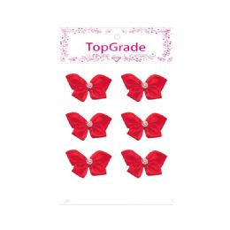144 Pieces Satin Bow Red - Arts & Crafts